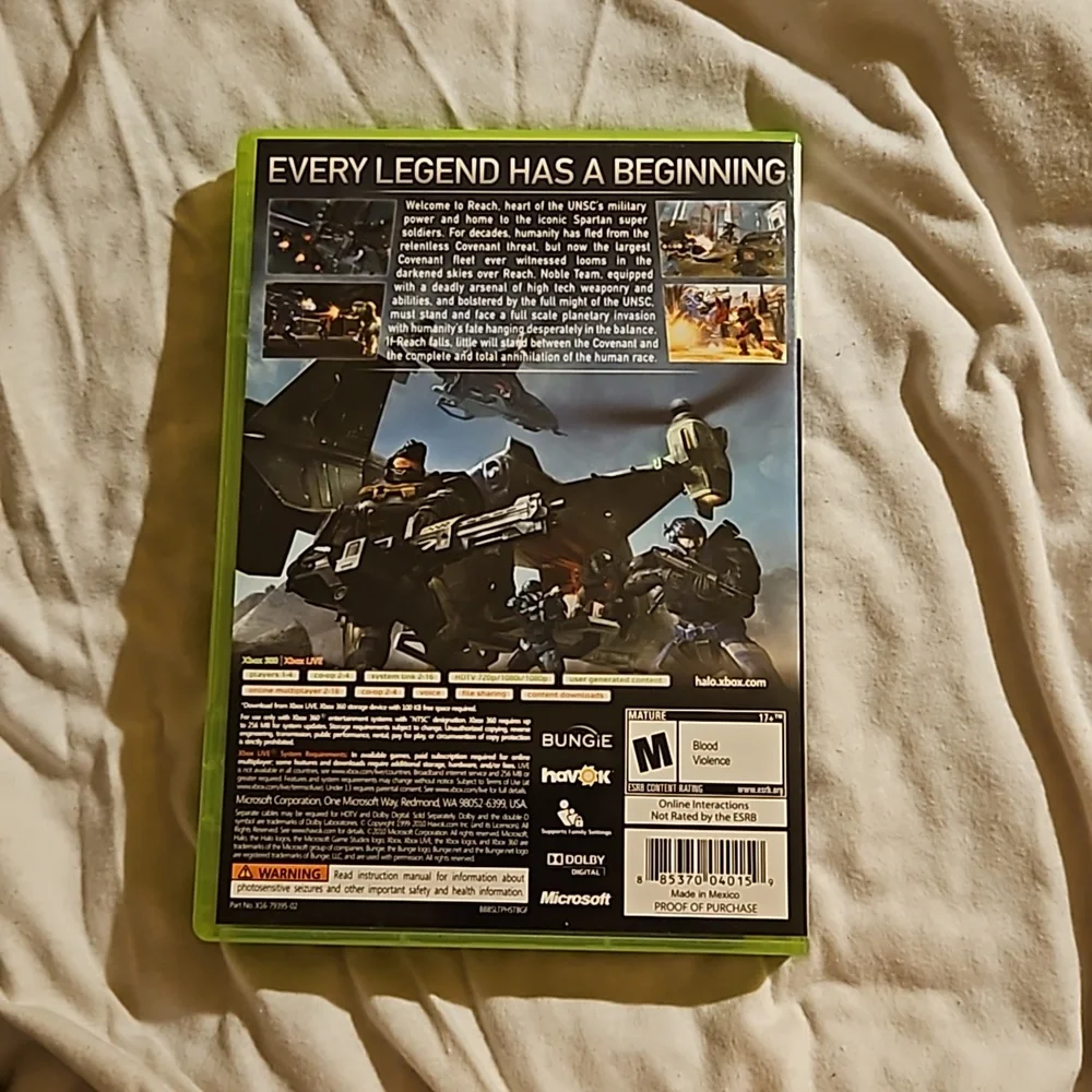 1/2 PRICE🔻Xbox Microsoft Game Studios Halo Reach